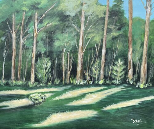 At the Edge of the Woods van Dawn Nagle, Schilderij te koop op Singulart