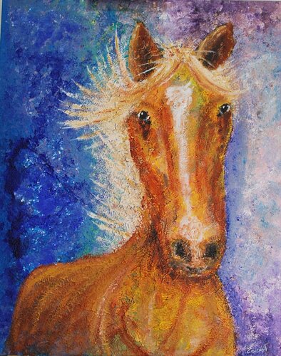 Caballo bayo Gambito von Ernest Carneado Ferreri, Malerei kaufen auf Singulart