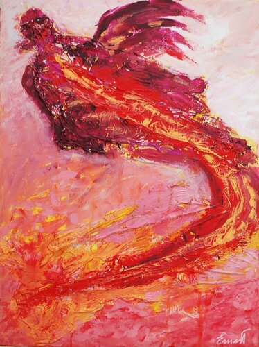 Resurgir del ave Fenix di Ernest Carneado Ferreri, Pittura in vendita su Singulart