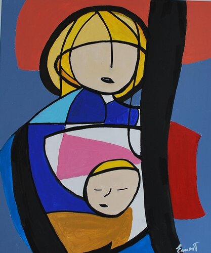 Madre e hijo van Ernest Carneado Ferreri, Schilderij te koop op Singulart