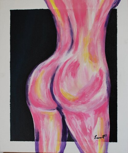 Desnudo en rosa van Ernest Carneado Ferreri, Schilderij te koop op Singulart