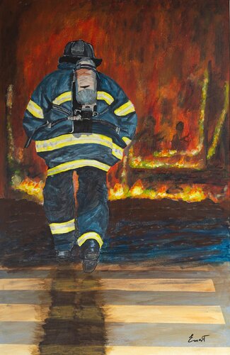 Bombero par Ernest Carneado Ferreri, Peinture en vente sur Singulart