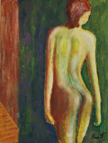 Mujer en verde von Ernest Carneado Ferreri, Malerei kaufen auf Singulart