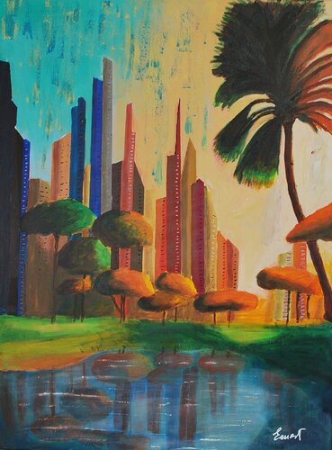 Naturaleza y cemento von Ernest Carneado Ferreri, Malerei kaufen auf Singulart