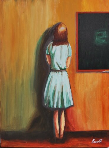 Castigada contra la pared de Ernest Carneado Ferreri, Pintura a la venta en Singulart