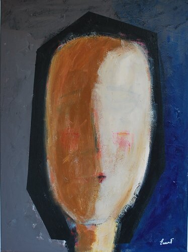 Rostro que intenta hablar par Ernest Carneado Ferreri, Peinture en vente sur Singulart