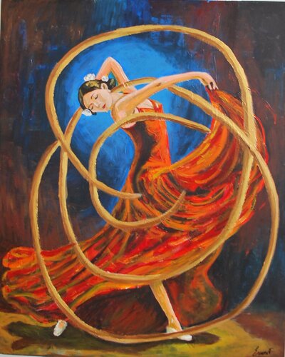 Al ritmo del fuego by Ernest Carneado Ferreri, Painting for Sale on Singulart