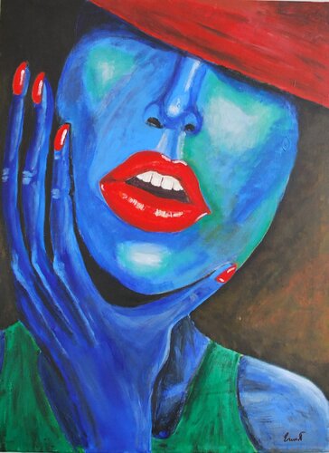 Susurros de carmín de Ernest Carneado Ferreri, Pintura a la venta en Singulart