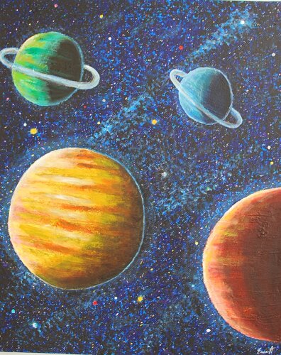 Planetas von Ernest Carneado Ferreri, Malerei kaufen auf Singulart
