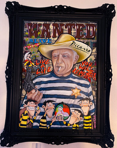 Wanted Alive van Ava Moazen, Schilderij te koop op Singulart