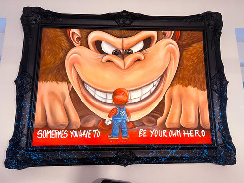 Sometimes You have to Be Your Own Hero van Ava Moazen, Schilderij te koop op Singulart