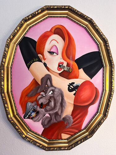 MoneyBeast van Ava Moazen, Schilderij te koop op Singulart