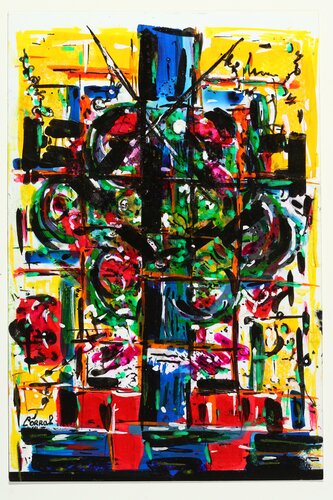 La croix et l’angoisse by Jose Antonio Salvador Corrales Moreno, Work on Paper for Sale on Singulart