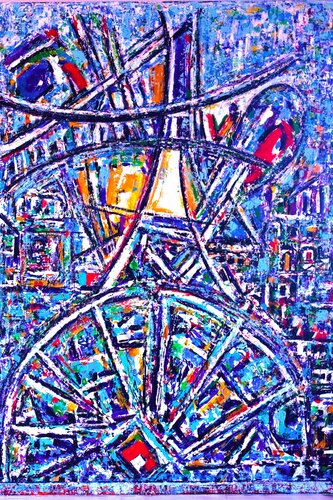 Le moulin rouge et les bougies parisiennes by Jose Antonio Salvador Corrales Moreno, 絵画 for Sale on Singulart