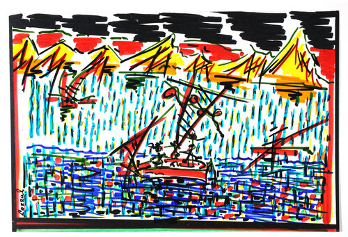 Storm on the sea by Jose Antonio Salvador Corrales Moreno, Print for Sale on Singulart
