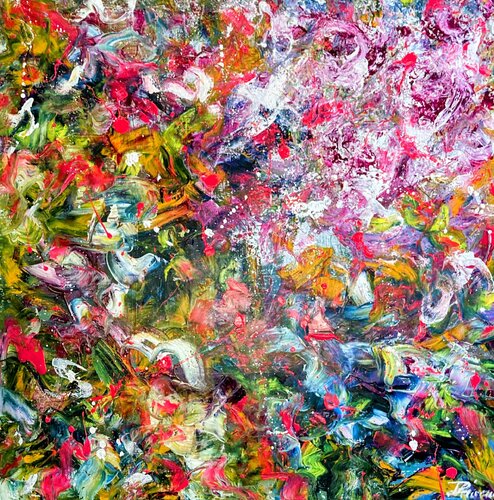 Für mich solls rote Rosen regnen van Ute Bivona, Schilderij te koop op Singulart