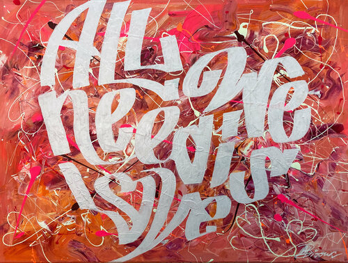 All we need is Love by Ute Bivona, Painting for Sale on Singulart