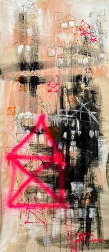 Who wants to see a home sees a home van Ute Bivona, Schilderij te koop op Singulart