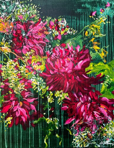 Il giardino dei colori von Ute Bivona, Malerei kaufen auf Singulart