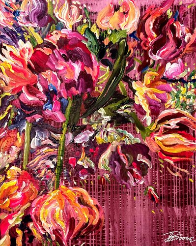 Il giardino dell'autunno di Ute Bivona, Pittura in vendita su Singulart