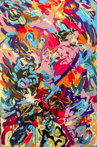 Let It Flow van Ute Bivona, Schilderij te koop op Singulart