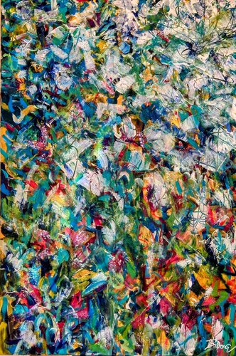 The mermaid's secret garden di Ute Bivona, Pittura in vendita su Singulart