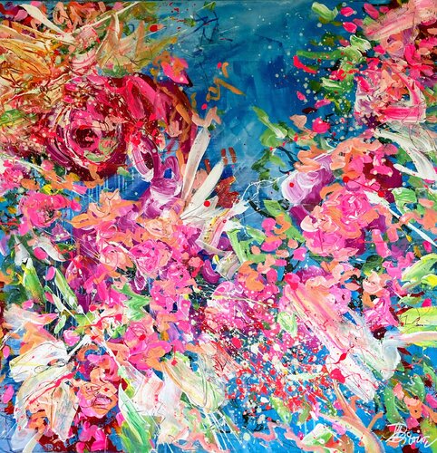 Der Garten meiner Seele - The garden of my soul von Ute Bivona, Malerei kaufen auf Singulart