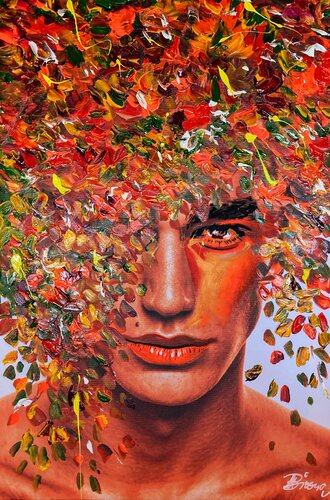 Herbst 3 van Ute Bivona, Schilderij te koop op Singulart