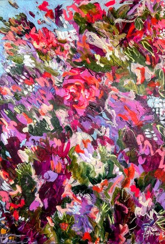 Purple Spring von Ute Bivona, Malerei kaufen auf Singulart