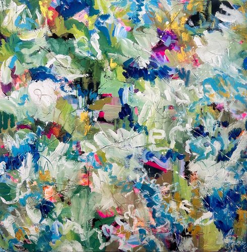 Die Ägäis 4 - Erinnerungen van Ute Bivona, Schilderij te koop op Singulart