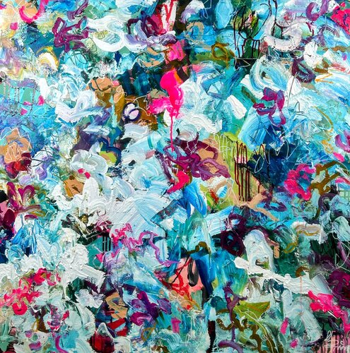 My wild perfect garden von Ute Bivona, Malerei kaufen auf Singulart