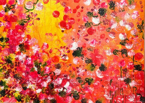 Love Overflow by Ute Bivona, Painting for Sale on Singulart