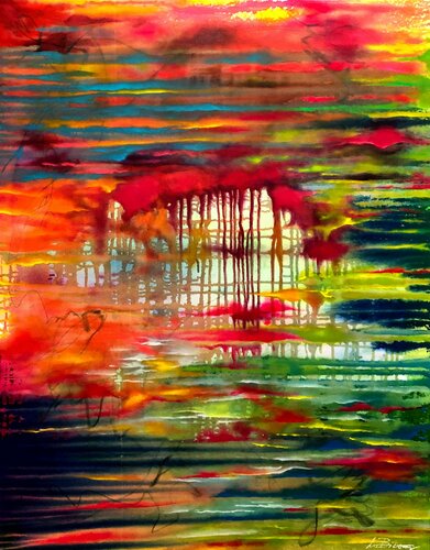 Wenn die Erde weint van Ute Bivona, Schilderij te koop op Singulart