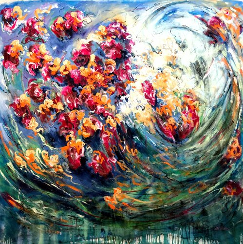 The Song Of Joy van Ute Bivona, Schilderij te koop op Singulart