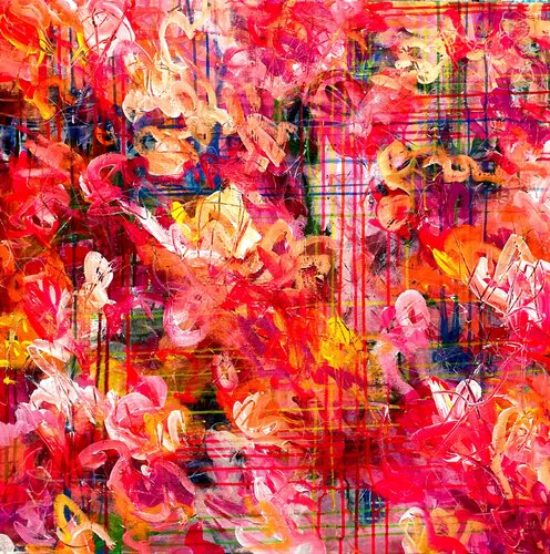 Joy, Love, Peace di Ute Bivona, Pittura in vendita su Singulart