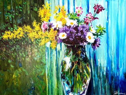 Wiesenstrauss van Ute Bivona, Schilderij te koop op Singulart