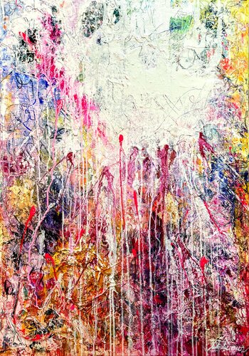 When did we forget to believe in miracles? di Ute Bivona, Pittura in vendita su Singulart