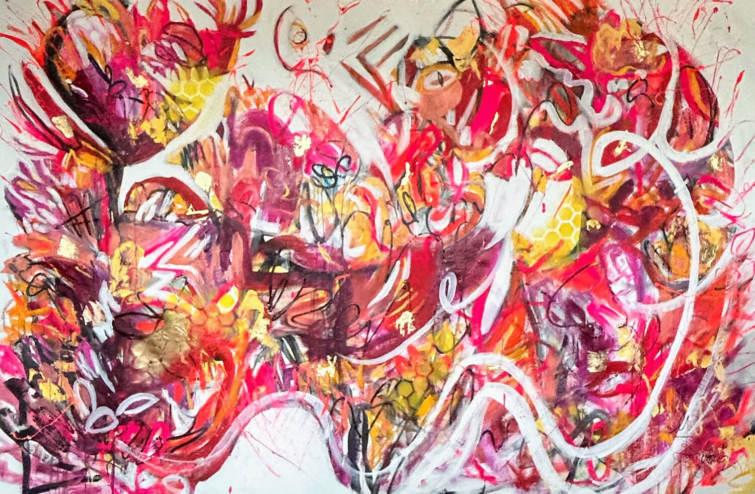 Das Jahr des Drachen - The Year of the Dragon Ute Bivona Peinture originale à vendre