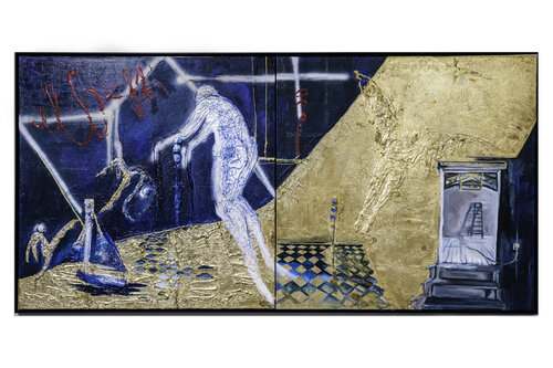 El semáforo azul di Aleksandra Istorik, Pittura in vendita su Singulart
