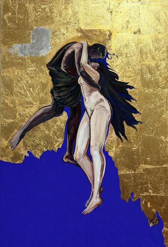Helios and Rhodes di Aleksandra Istorik, Pittura in vendita su Singulart