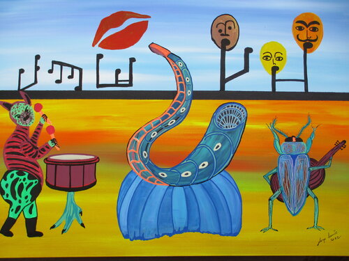 Serenade de Serge Lecomte, Pintura a la venta en Singulart