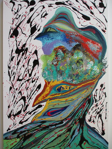 Nesting on King Island, Alaska van Serge Lecomte, Schilderij te koop op Singulart