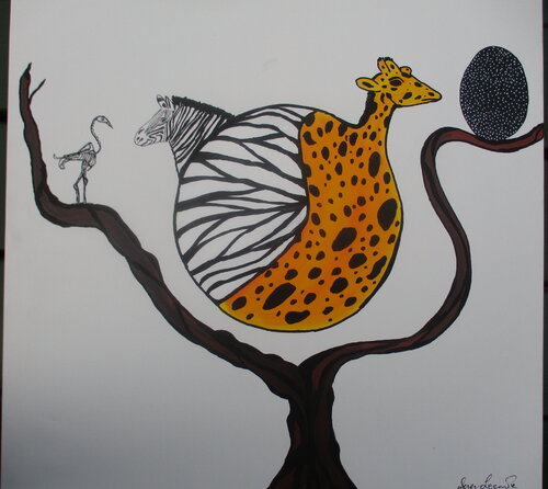 Scales van Serge Lecomte, Schilderij te koop op Singulart