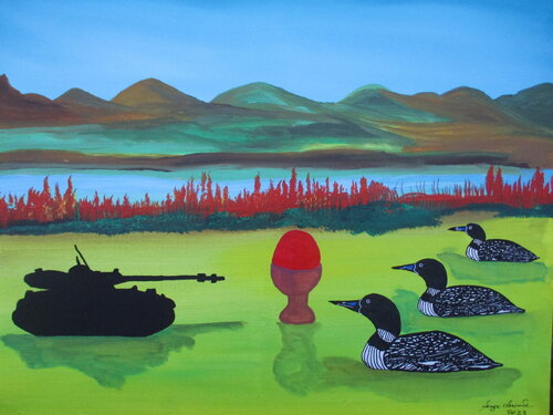 Peace Offering by Serge Lecomte, Painting for Sale on Singulart