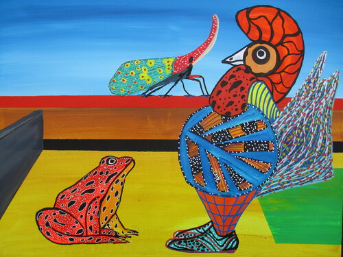 Confronting ego de Serge Lecomte, Pintura a la venta en Singulart