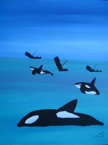 Mare nostrum (our sea) di Serge Lecomte, Pittura in vendita su Singulart
