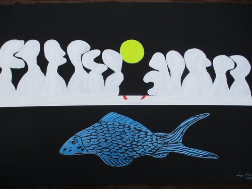 Last Supper di Serge Lecomte, Pittura in vendita su Singulart