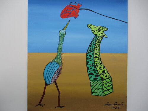 The kite van Serge Lecomte, Schilderij te koop op Singulart
