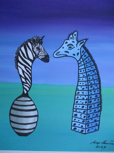 Let's talk van Serge Lecomte, Schilderij te koop op Singulart