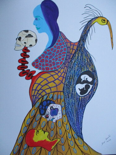 Opposites by Serge Lecomte, Painting for Sale on Singulart